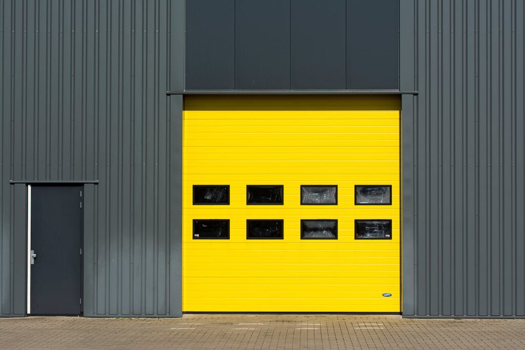 Yellow Garage Door